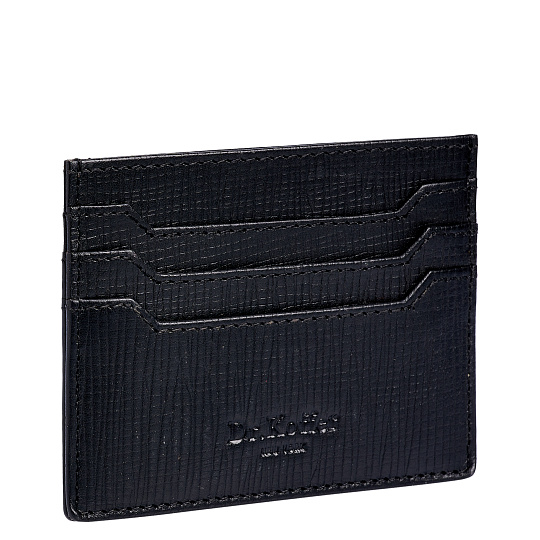 Кредитница Dr.Koffer из натуральной кожи черная