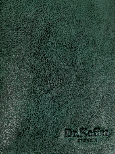 Портмоне Dr.Koffer из натуральной кожи зеленое