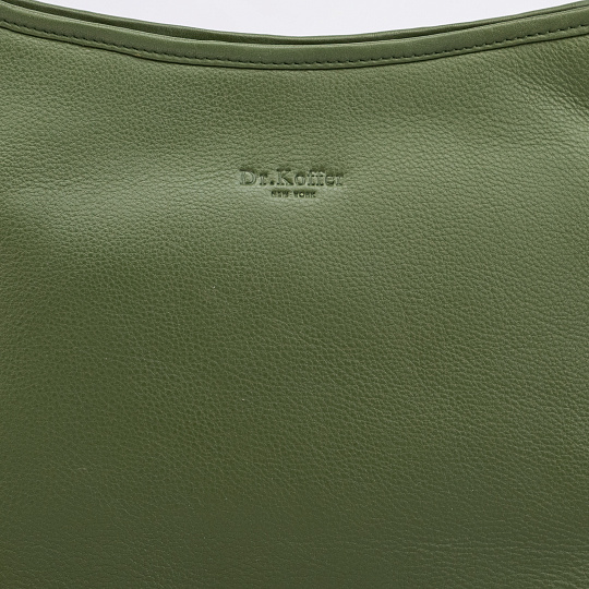 Женская сумка Dr.Koffer из натуральной кожи зеленая
