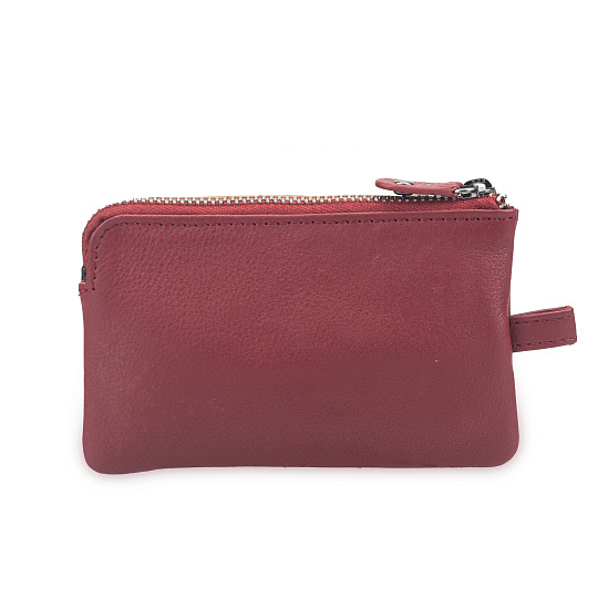 Ключница Dr.Koffer из натуральной кожи бордовая