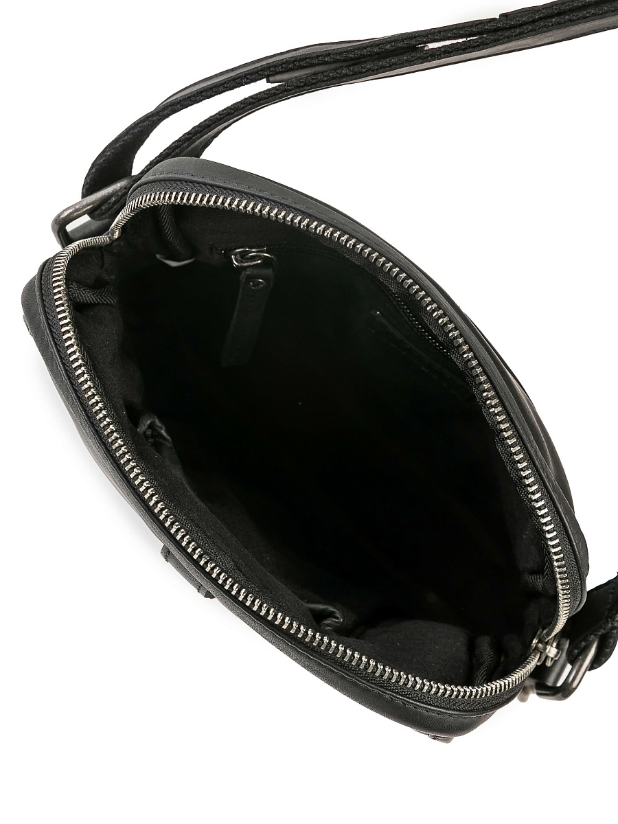 Сумка через плечо Dr.Koffer из натуральной кожи черная