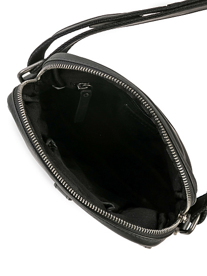 Сумка через плечо Dr.Koffer из натуральной кожи черная