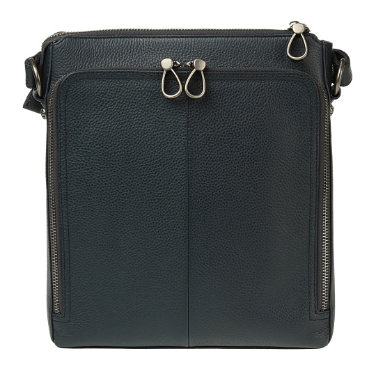 Сумка через плечо Dr.Koffer из натуральной кожи синяя