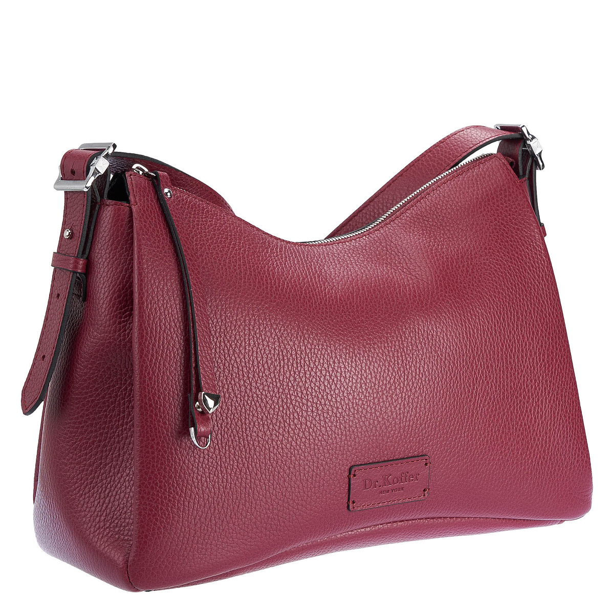 Женская сумка Dr. Koffer из натуральной кожи бордовая