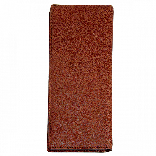 Настольная коричневого цвета визитница на 96 карточек с большим вертикальным карманом для бумаг Dr.Koffer X501028-02-05