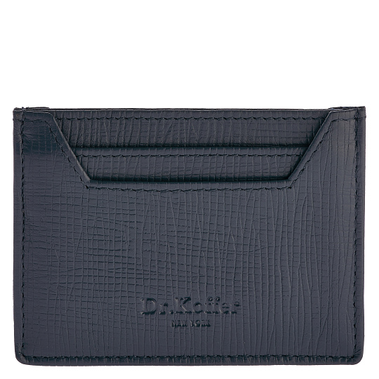 Кредитница Dr.Koffer из натуральной кожи синяя