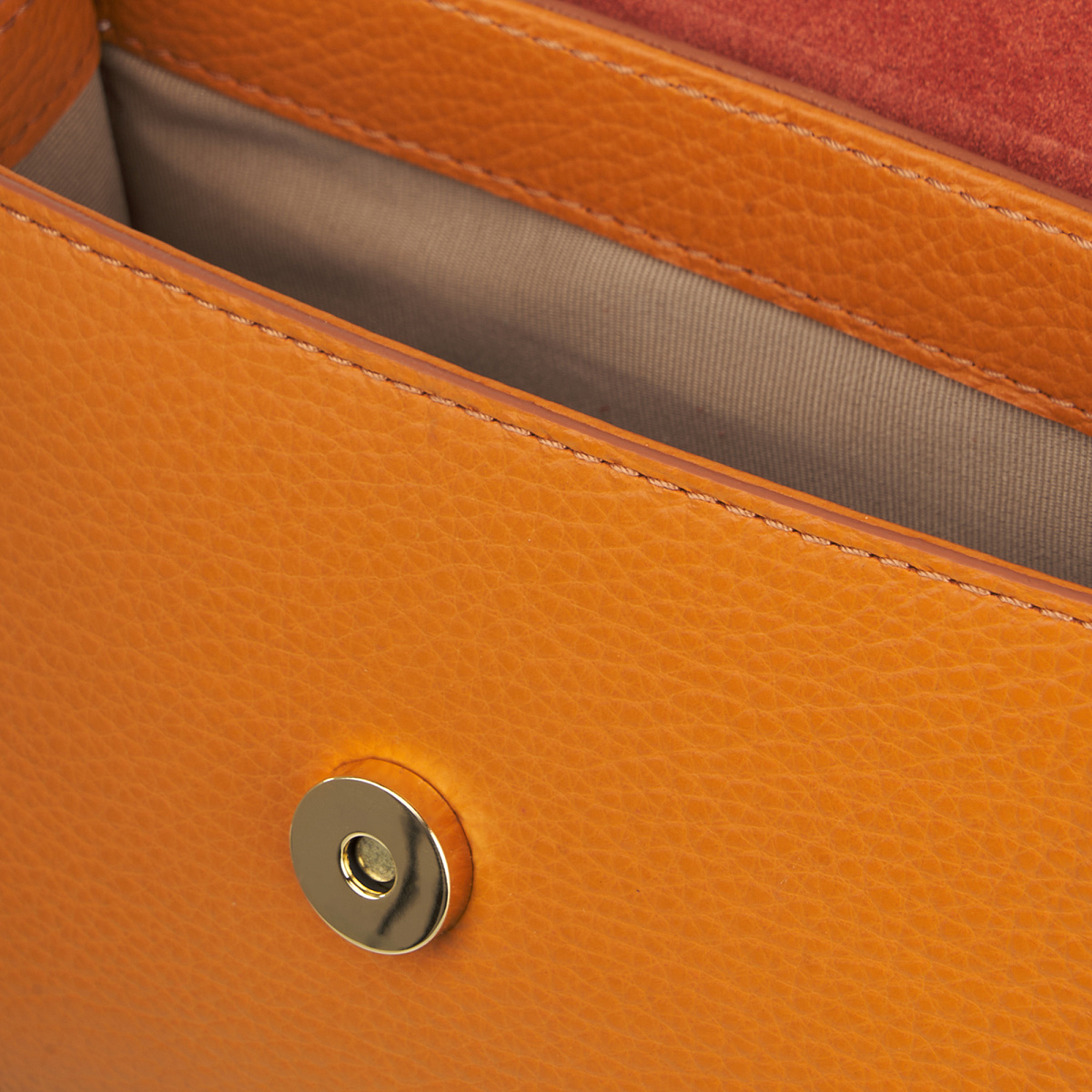 Женская сумка Dr. Koffer из натуральной кожи оранжевая