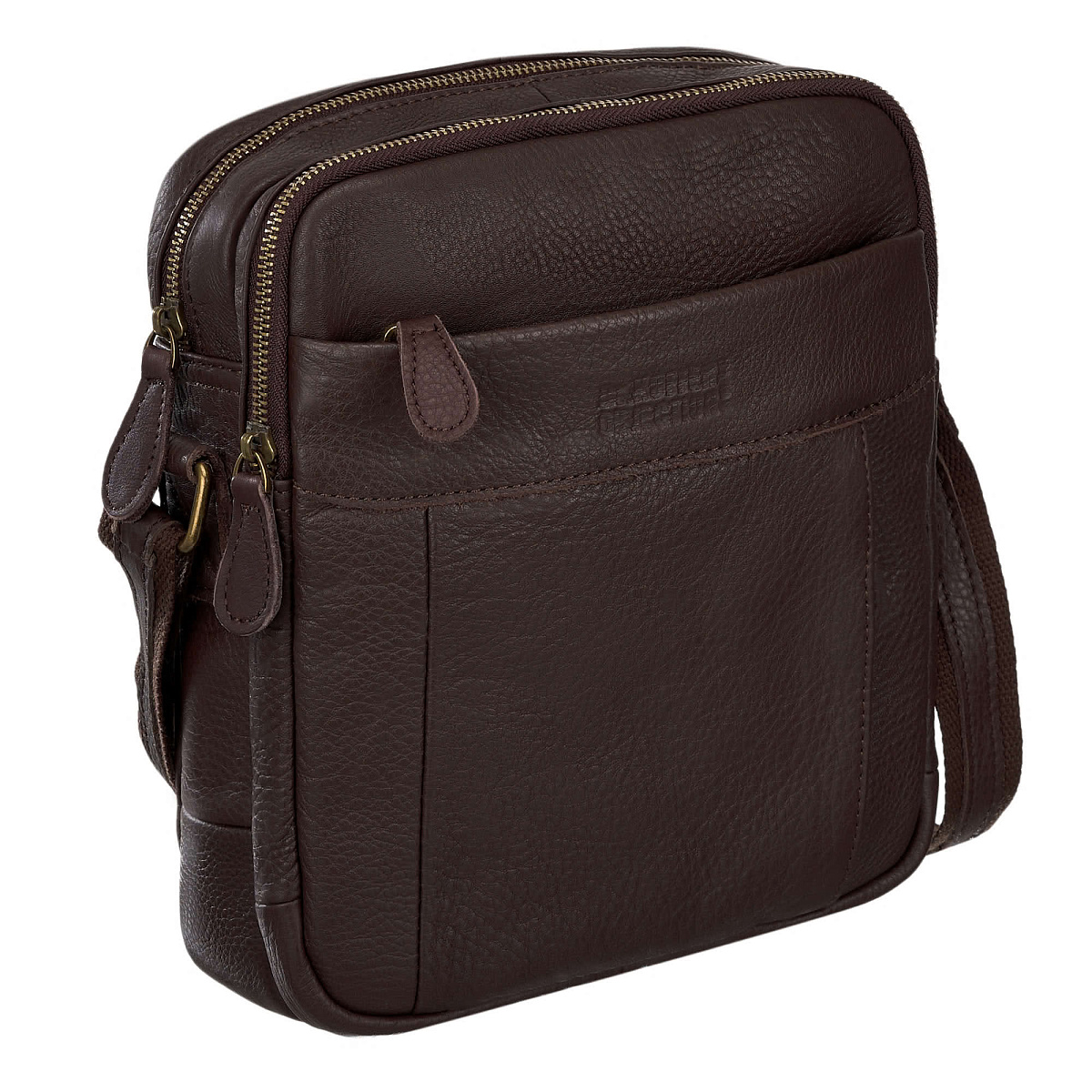 Сумка через плечо Dr.Koffer из натуральной кожи коричневая