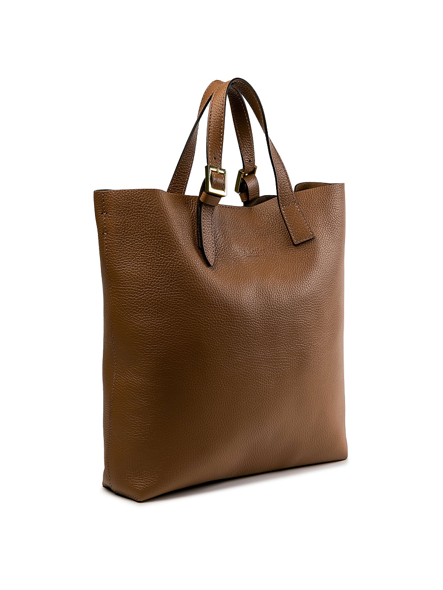 Женская сумка Dr.Koffer из натуральной кожи коричневая