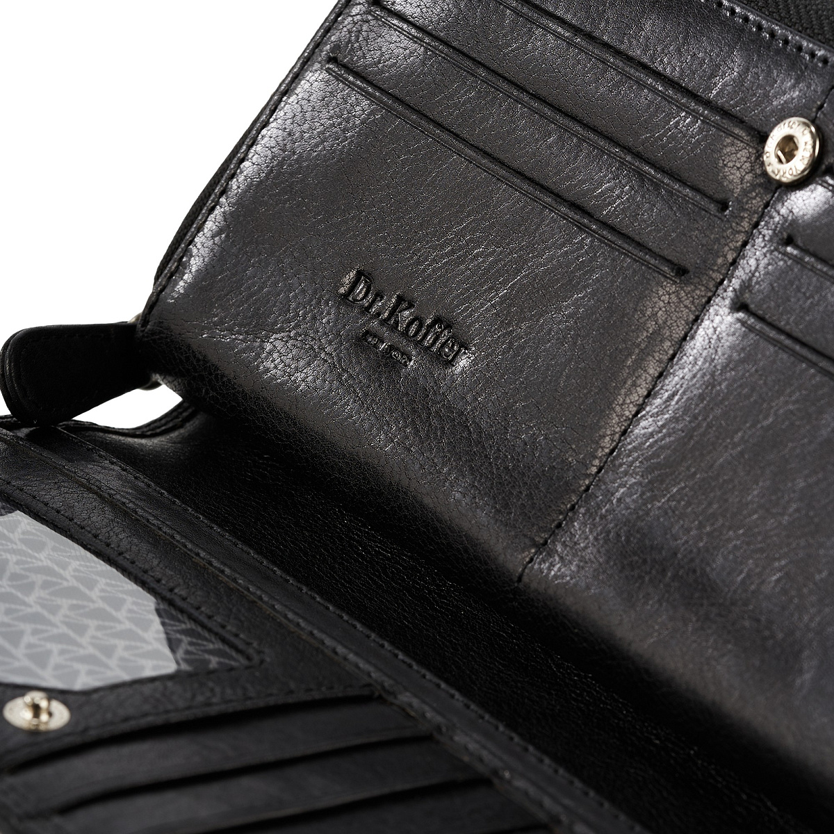 Портмоне Dr.Koffer из натуральной кожи черное