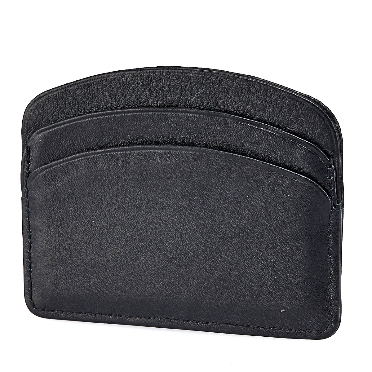 Кредитница Dr.Koffer из натуральной кожи черная