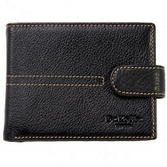 Портмоне Dr.Koffer из натуральной кожи черное
