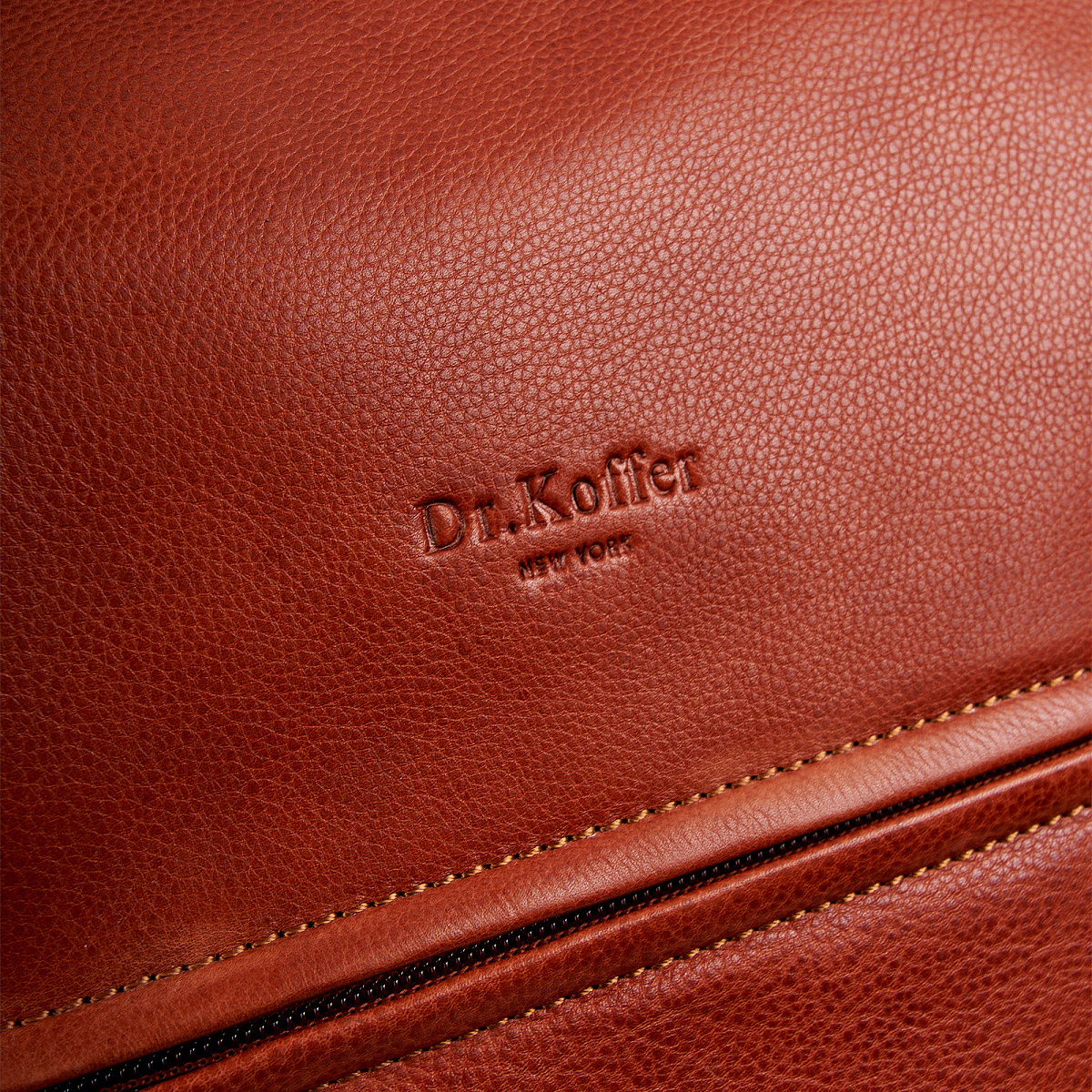 Рюкзак Dr.Koffer из натуральной кожи светло-коричневый