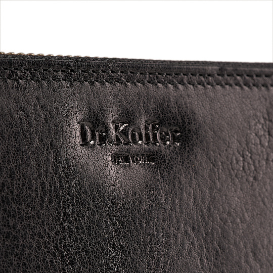 Портмоне Dr.Koffer из натуральной кожи черное