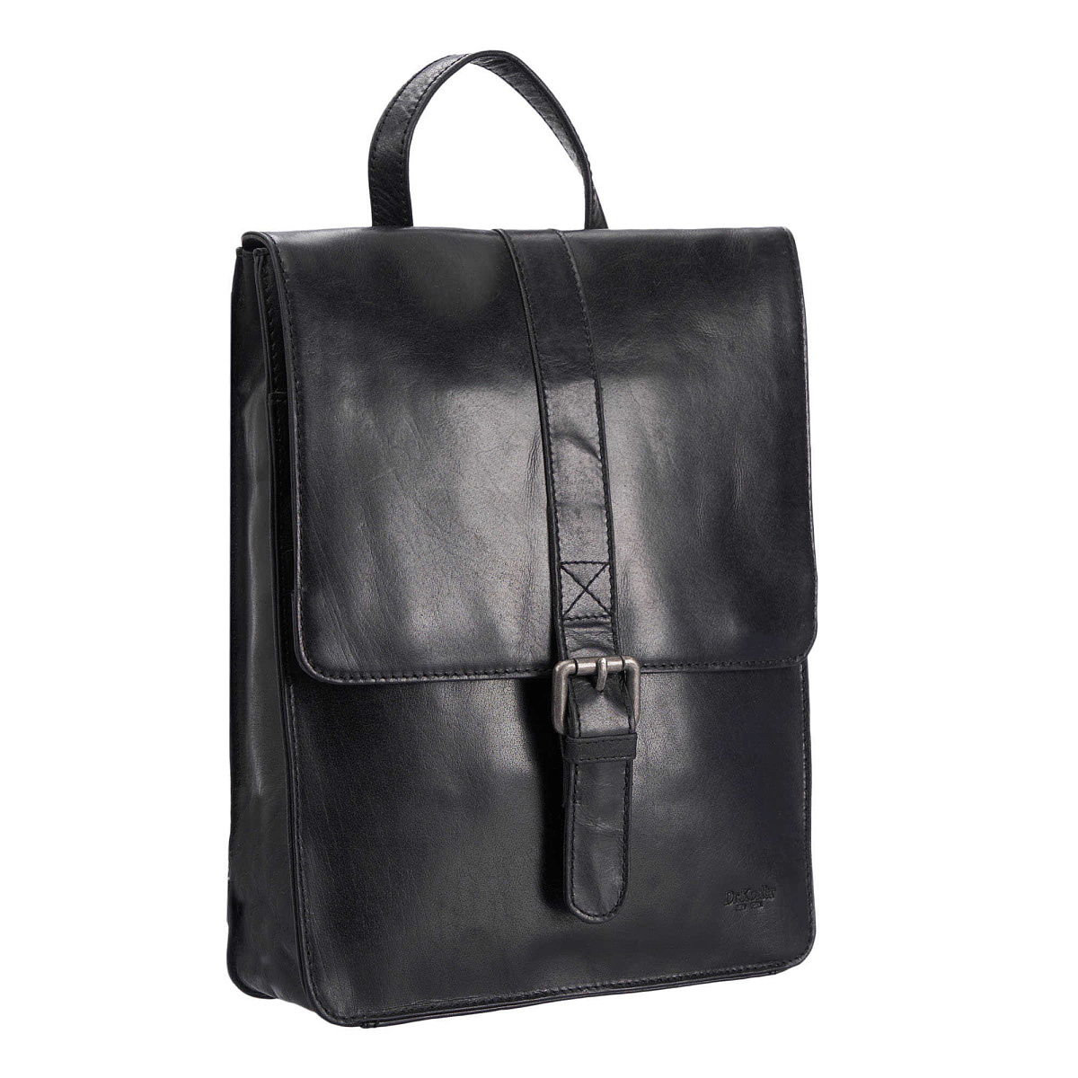 Рюкзак Dr.Koffer из натуральной кожи черный