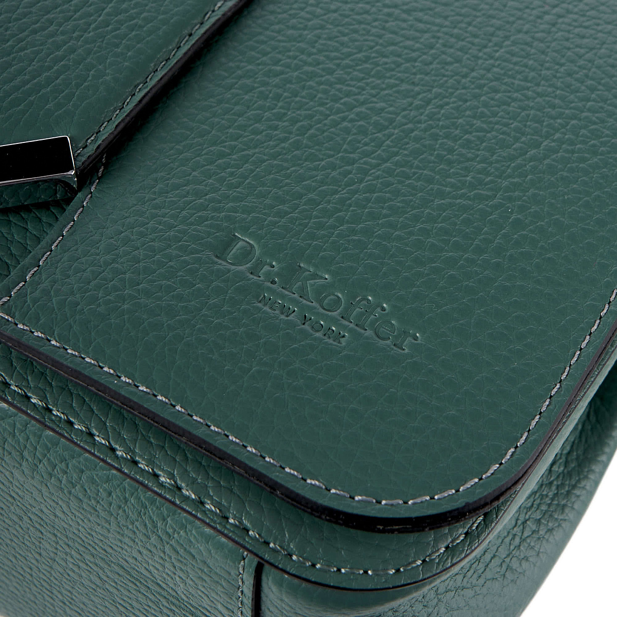 Женская сумка Dr. Koffer из натуральной кожи зеленая