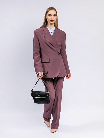 Женская сумка Dr. Koffer из натуральной кожи черная