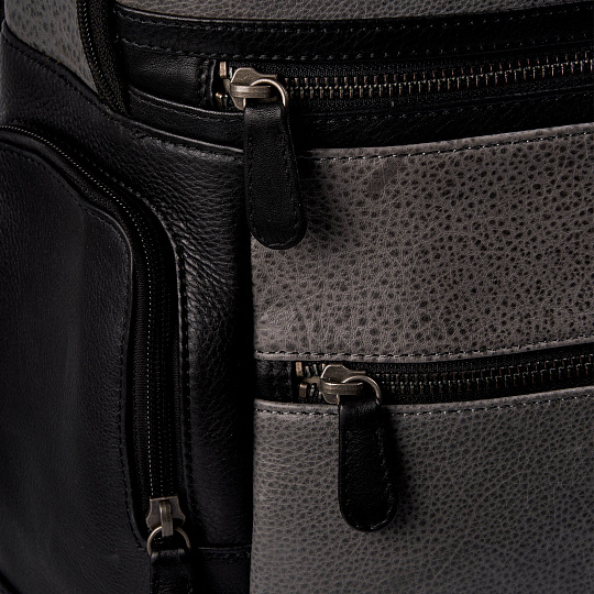 Рюкзак Dr.Koffer из натуральной кожи серый