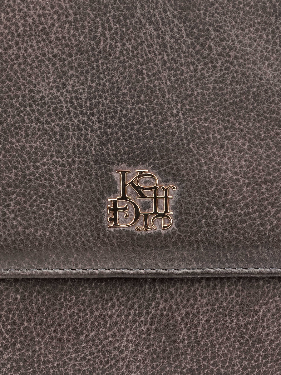 Женская сумка Dr. Koffer из натуральной кожи серая