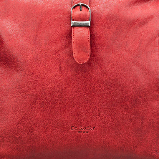 Рюкзак Dr.Koffer из натуральной кожи красный