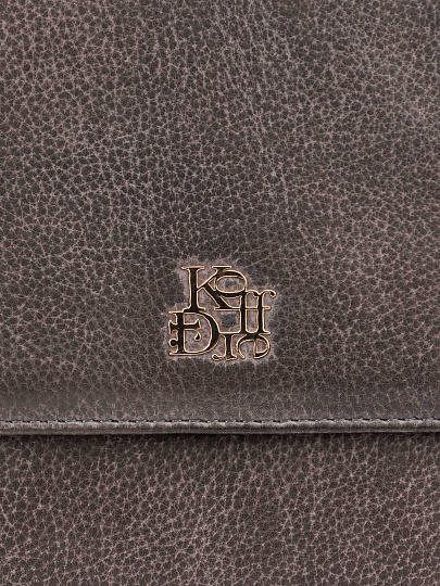 Женская сумка Dr. Koffer из натуральной кожи серая