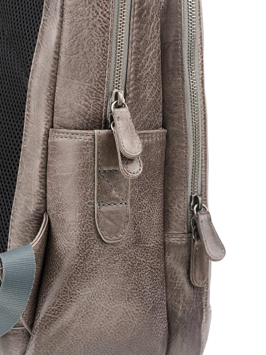 Рюкзак Dr. Koffer из натуральной кожи серый