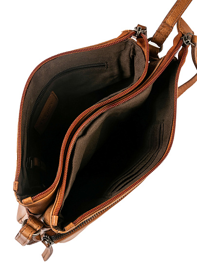 Сумка через плечо Dr.Koffer из натуральной кожи коричневая