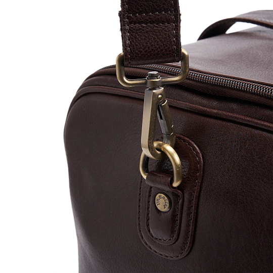 Сумка дорожная Dr.Koffer из натуральной кожи коричневая