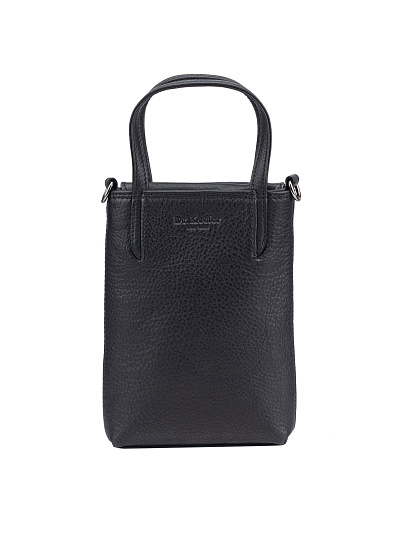 Сумка через плечо Dr.Koffer из натуральной кожи черная