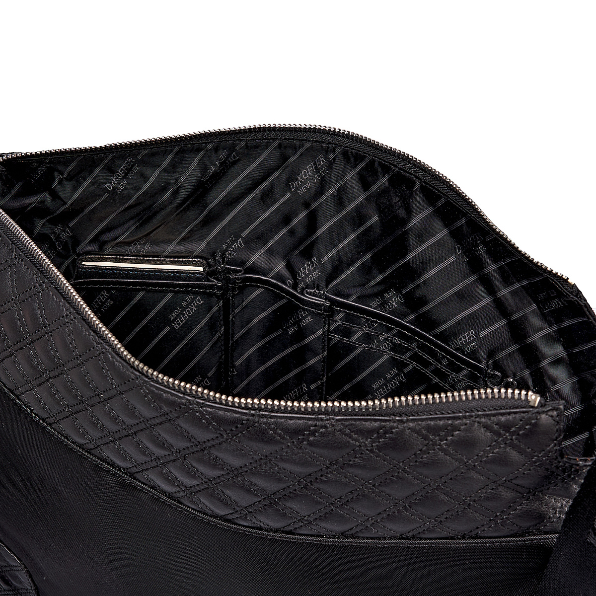 Сумка через плечо Dr.Koffer из натуральной кожи черная