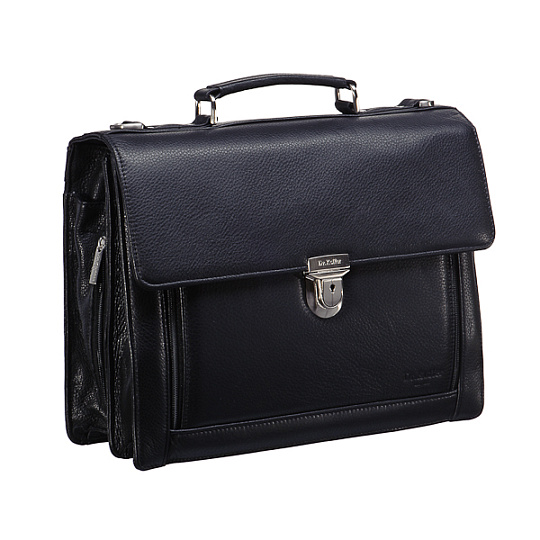 Деловой портфель с хорошей эргономикой (черного цвета) Dr.Koffer P241751-01-04