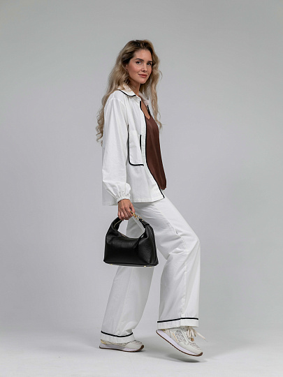 Женская сумка Dr.Koffer из натуральной кожи темно-коричневая