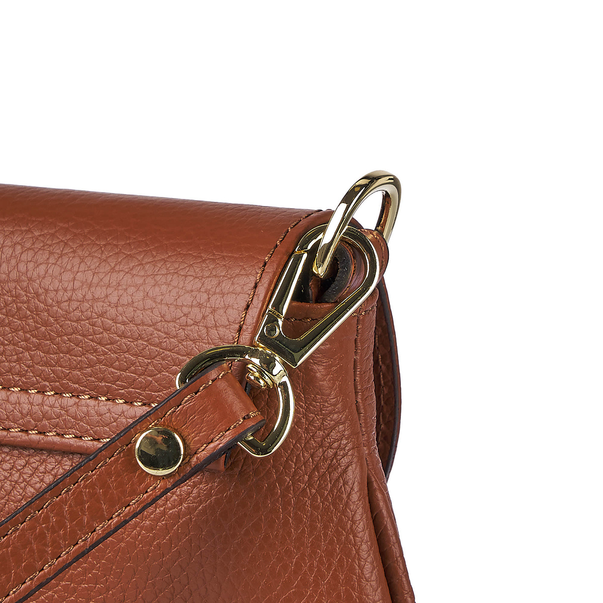 Женская сумка Dr. Koffer из натуральной кожи коричневая