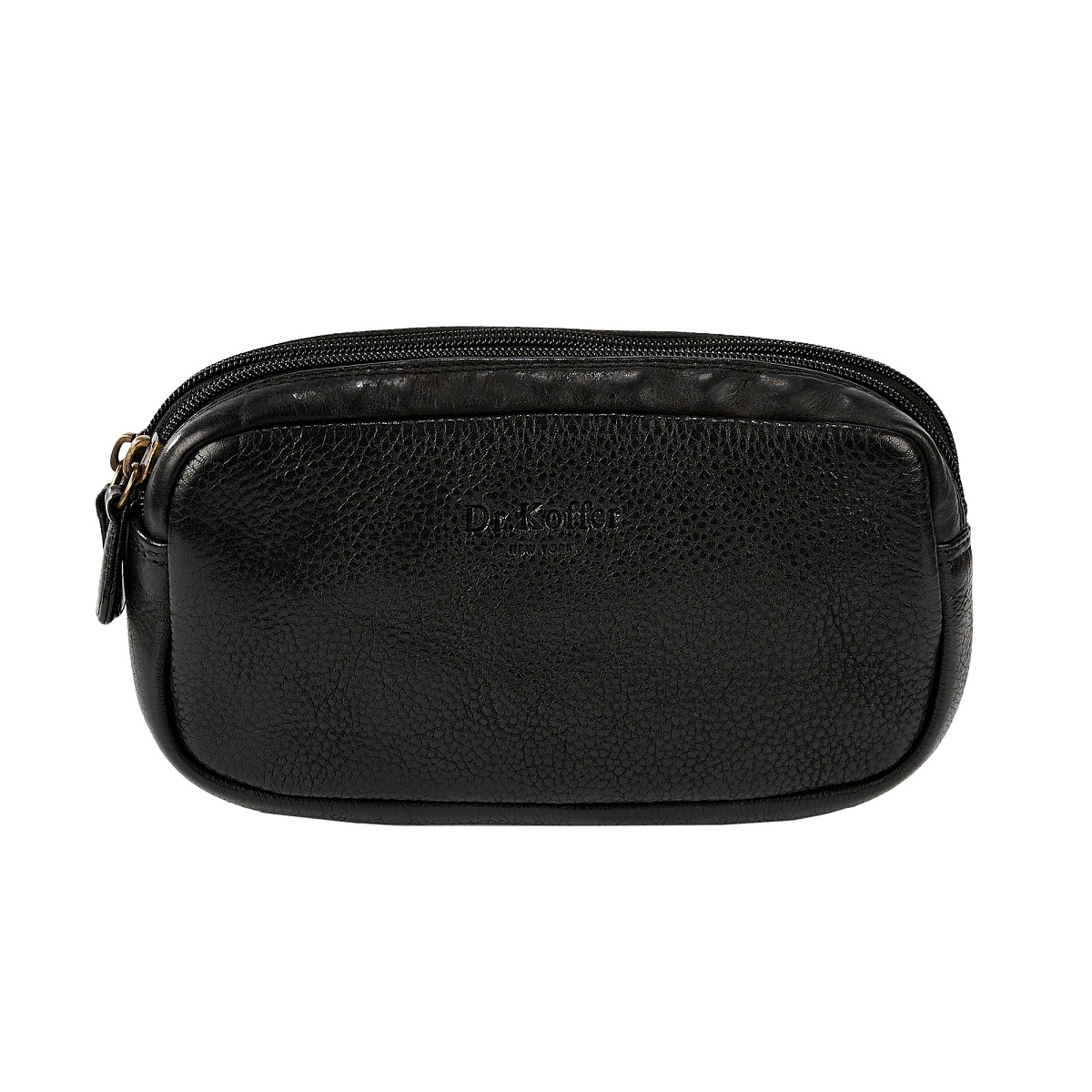Несессер Dr. Koffer из натуральной кожи черный
