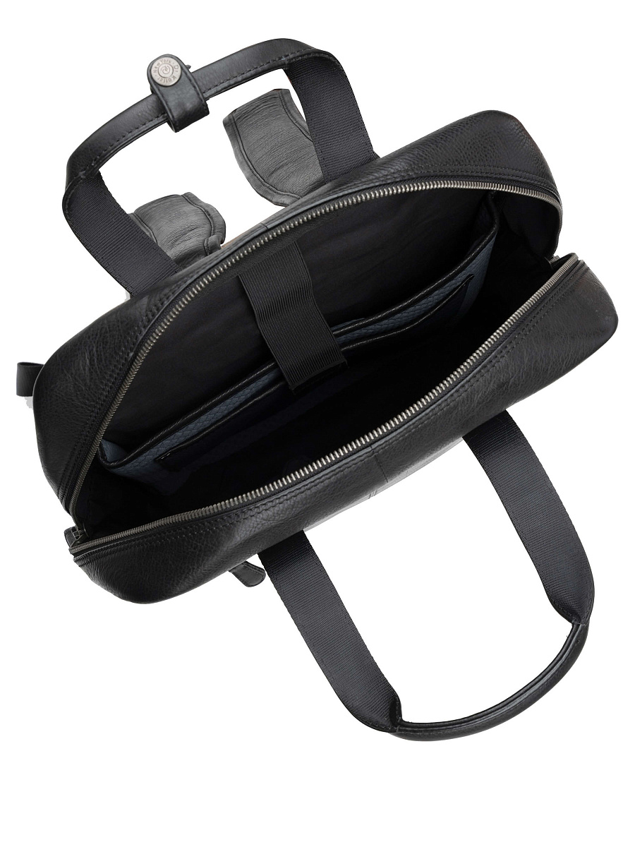 Рюкзак Dr. Koffer из натуральной кожи черный