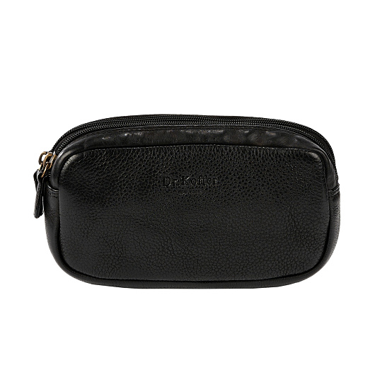 Несессер Dr. Koffer из натуральной кожи черный