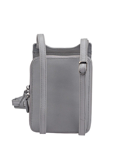 Сумка через плечо Dr.Koffer из натуральной кожи серая