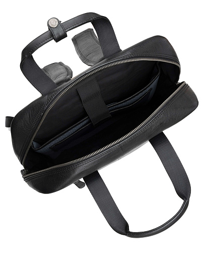 Рюкзак Dr. Koffer из натуральной кожи черный