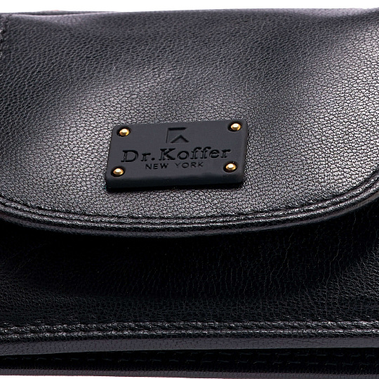 Портмоне Dr.Koffer из натуральной кожи черное