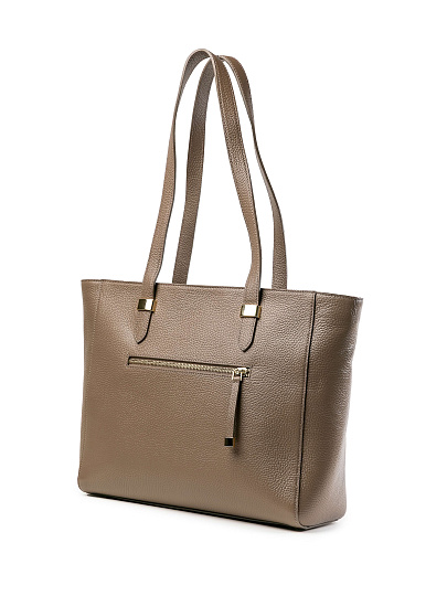 Женская сумка Dr.Koffer из натуральной кожи бежевая