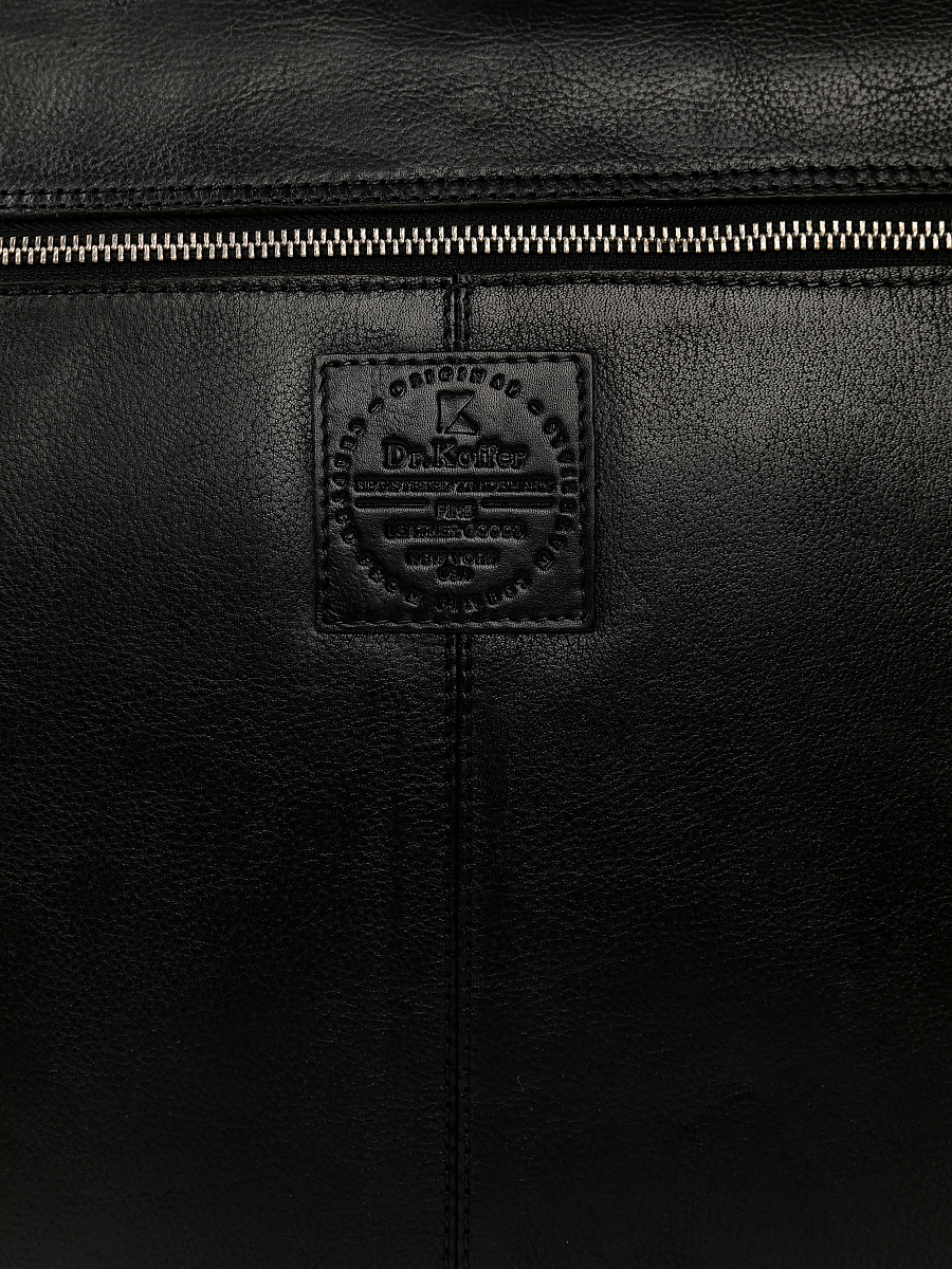 Портфель Dr.Koffer из натуральной кожи черный