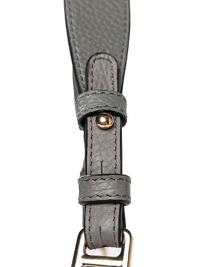 Женская сумка Dr. Koffer из натуральной кожи серая