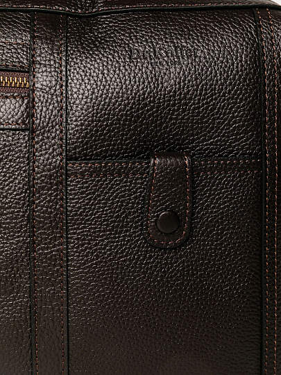 Дорожная сумка Dr. Koffer из натуральной кожи коричневая