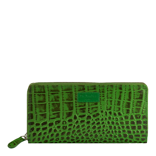 Портмоне Dr.Koffer из натуральной кожи зеленое
