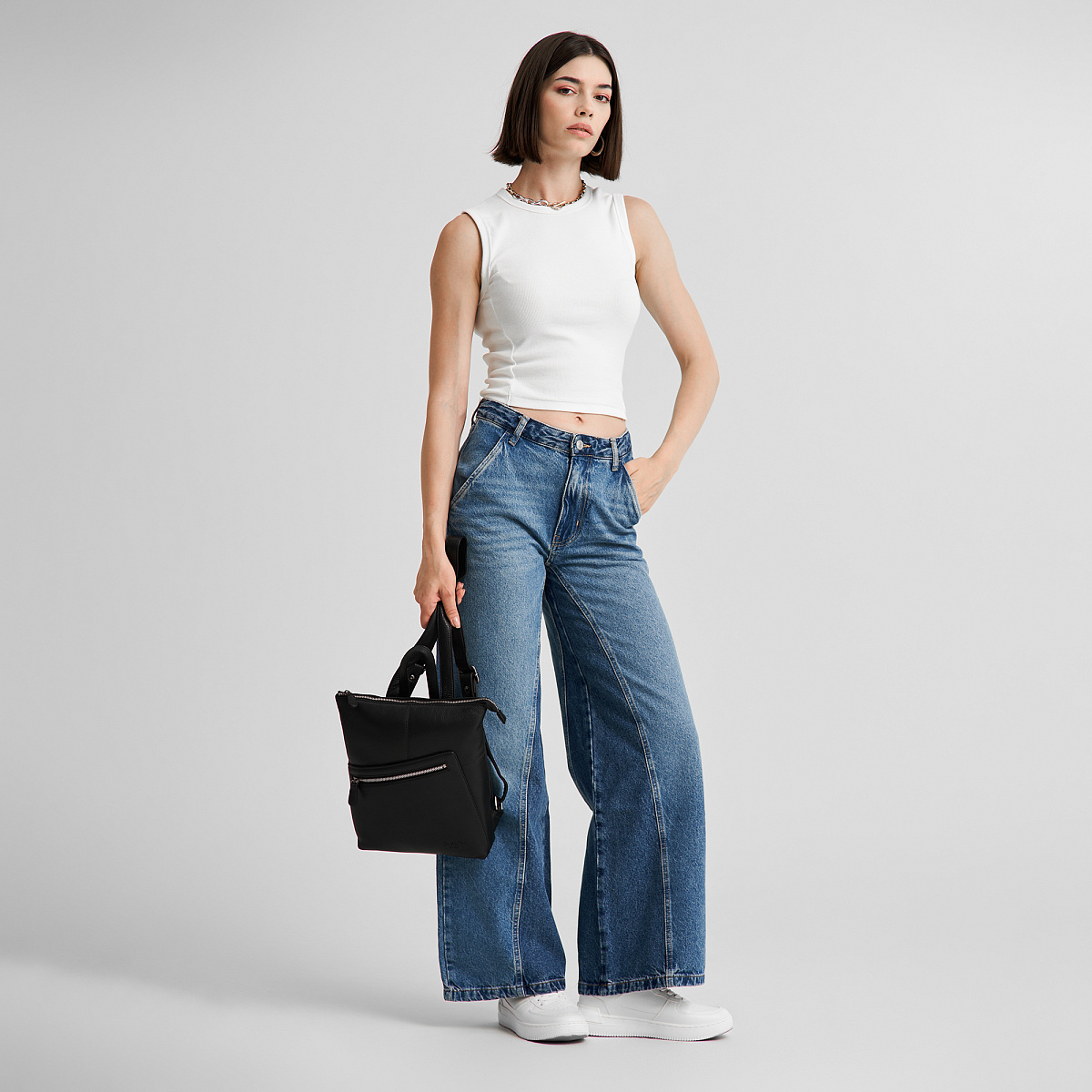 Рюкзак Dr.Koffer из натуральной кожи черный