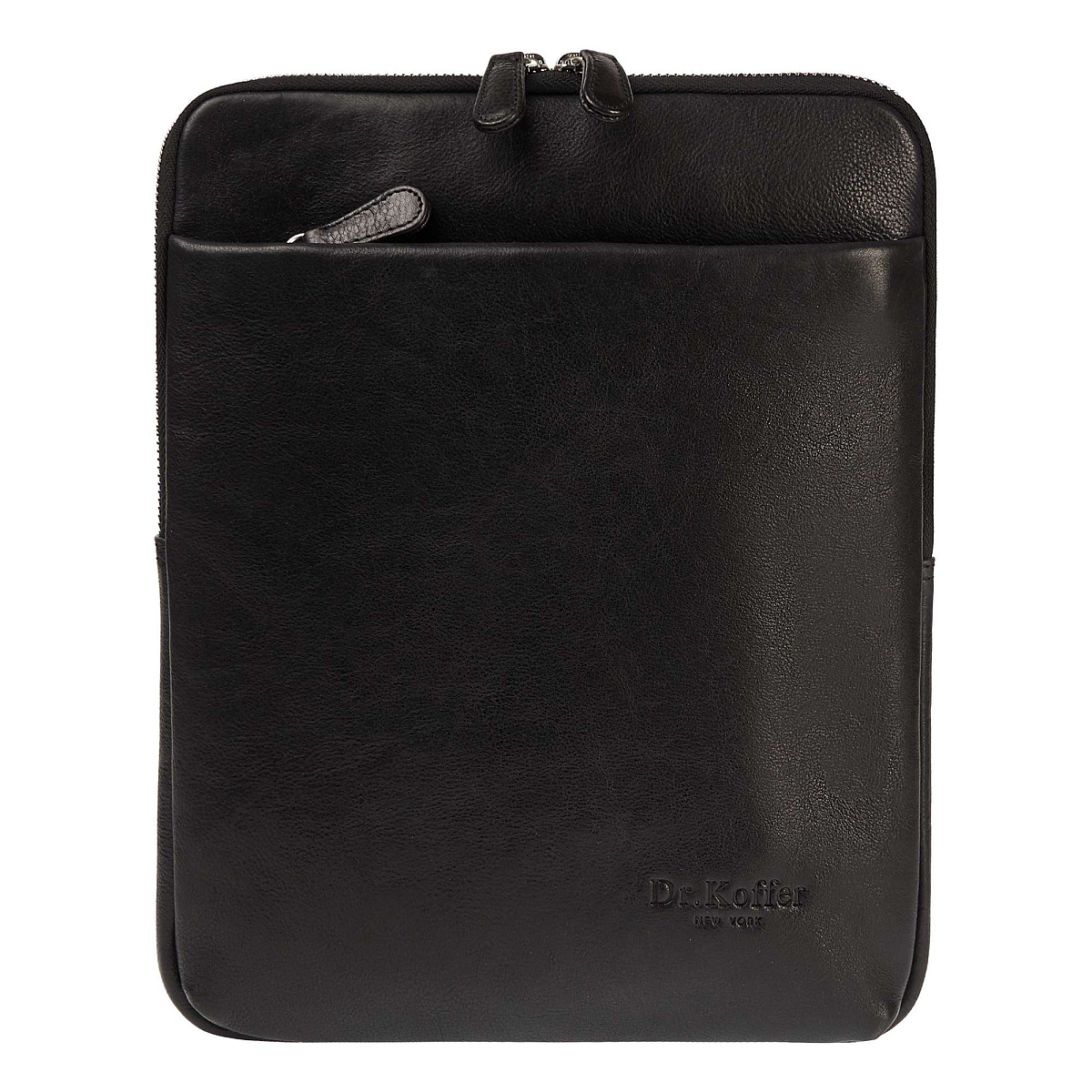 Сумка через плечо Dr.Koffer из натуральной кожи черная