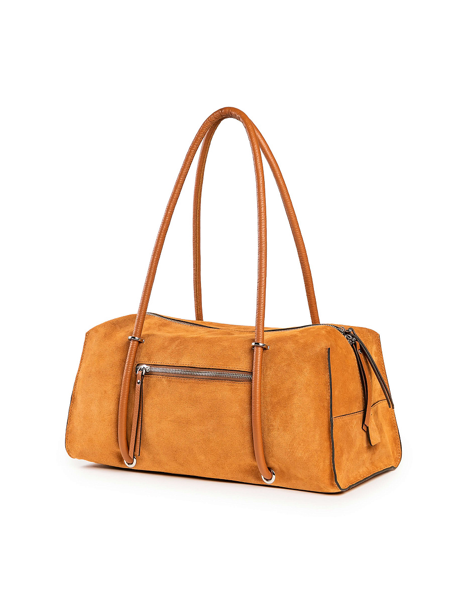 Женская сумка Dr. Koffer из натуральной кожи коричневая