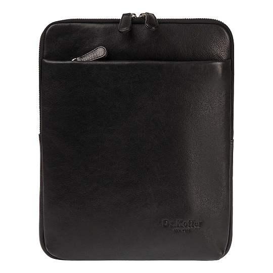 Сумка через плечо Dr.Koffer из натуральной кожи черная