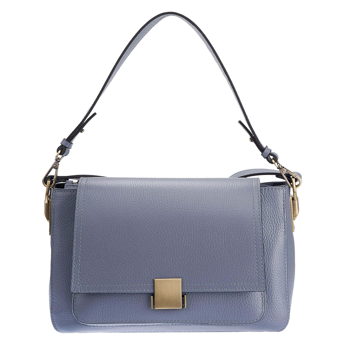 Женская сумка Dr. Koffer из натуральной кожи серая