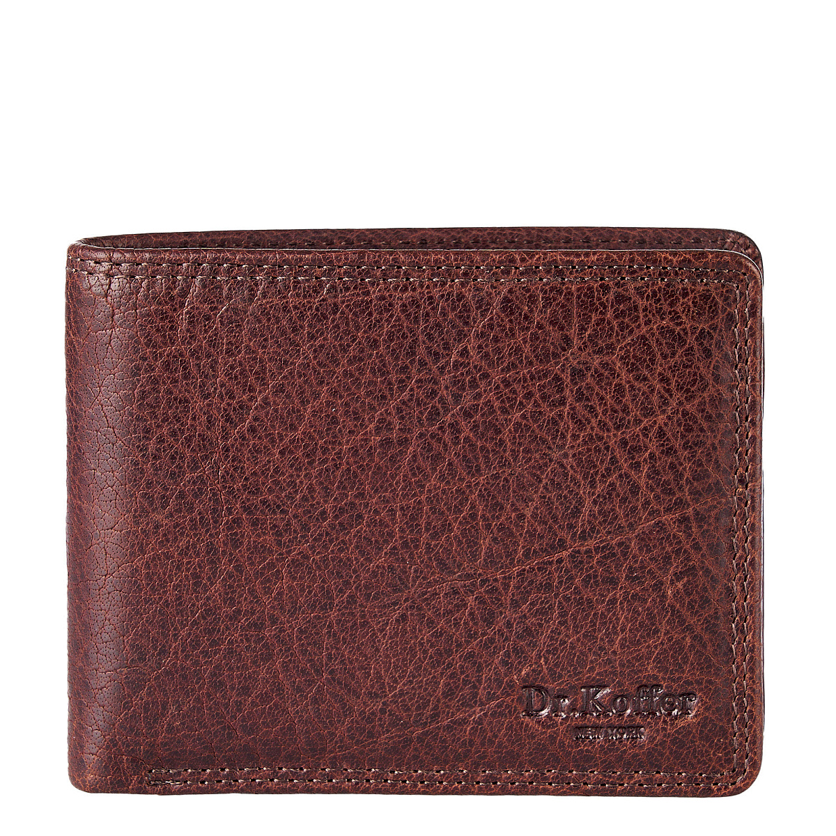 Портмоне Dr.Koffer из натуральной кожи коричневое